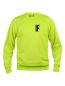 Preview: Sweat-Shirt Basic Beschriftung schwarz FEUERWEHR klein auf Brust