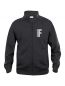Preview: Sweatjacke Basic Cardigan Beschriftung refl. FEUERWEHR klein auf Brust