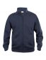 Preview: Sweatjacke Basic Cardigan Beschriftung refl. FEUERWEHR gross auf Rücken