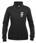 Preview: Sweatjacke Basic Cardigan Ladies Beschriftung refl. FEUERWEHR klein auf Brust