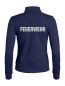 Preview: Sweatjacke Basic Cardigan Ladies Beschriftung refl. FEUERWEHR gross auf Rücken