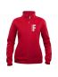 Preview: Sweatjacke Basic Cardigan Ladies Beschriftung refl. FEUERWEHR klein auf Brust