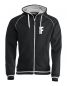 Preview: Sportliche Sweatjacke Beschriftung weiss FEUERWEHR klein auf Brust