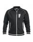 Preview: Sportliche Sweatjacke ohne Kapuze Beschriftung weiss FEUERWEHR klein auf Brust