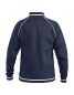 Preview: Sportliche Sweatjacke ohne Kapuze Beschriftung weiss Firefighter klein auf Brust