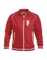 Preview: Sportliche Sweatjacke ohne Kapuze Beschriftung weiss FEUERWEHR klein auf Brust