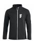 Preview: Unisex-Sweatjacke Beschriftung weiss FEUERWEHR klein auf Brust