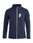 Preview: Unisex-Sweatjacke Beschriftung weiss FEUERWEHR klein auf Brust