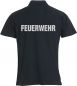 Preview: Polo-Shirt Basic Beschriftung refl. FEUERWEHR gross auf Rücken