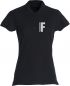 Preview: Polo-Shirt Basic Ladies Beschriftung refl. FEUERWEHR klein auf Brust
