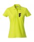 Preview: Polo-Shirt Basic Ladies Beschriftung schwarz FEUERWEHR klein auf Brust