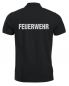 Preview: Polo-Shirt Manhattan Beschriftung refl. FEUERWEHR gross auf Rücken