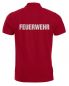 Preview: Polo-Shirt Manhattan Beschriftung refl. FEUERWEHR gross auf Rücken