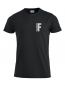 Preview: T-Shirt Premium T Beschriftung refl. FEUERWEHR klein auf Brust