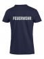 Preview: T-Shirt Premium-T Beschriftung refl. FEUERWEHR gross auf Rücken