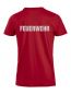 Preview: T-Shirt Premium T Beschriftung refl. FEUERWEHR gross auf Rücken