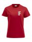 Preview: T-Shirt Premium T Ladies Beschriftung refl. FEUERWEHR klein auf Brust