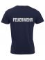 Preview: T-Shirt New Classic-T Beschriftung refl. FEUERWEHR gross auf Rücken