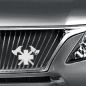 Preview: 3D-Autokreuz aus Metall, Silber