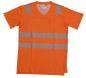 Preview: T-Shirt mit V-Ausschnitt ISO 20471 Klasse 2