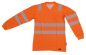 Preview: V-Neck Langarm T-Shirt ISO 20471 Klasse 2