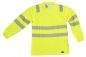 Preview: V-Neck Langarm T-Shirt ISO 20471 Klasse 2