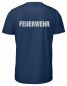 Preview: Funktions T-Shirt Beschriftung refl. FEUERWEHR gross auf Rücken