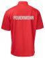 Preview: Funktions Polo Piqué Beschriftung refl. FEUERWEHR gross auf Rücken