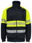 Preview: Sweatshirt Jacke EN ISO 20471 Klasse 1 Beschriftung refl. FEUERWEHR gross auf Rücken
