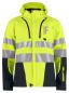 Preview: Funktionnelle Softshell-Jacke EN ISO 20471 Klasse 3/2 Beschriftung refl. FEUERWEHR klein auf Brust
