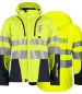 Preview: Funktionnelle Softshell-Jacke EN ISO 20471 Klasse 3/2 Beschriftung refl. FEUERWEHR klein auf Brust und gross auf Rücken