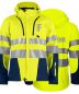 Preview: Funktionnelle Softshell-Jacke EN ISO 20471 Klasse 3/2 Beschriftung refl. FEUERWEHR klein auf Brust und gross auf Rücken