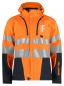 Preview: Funktionnelle Softshell-Jacke EN ISO 20471 Klasse 3/2 Beschriftung refl. FEUERWEHR klein auf Brust
