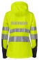 Preview: Softshell Damenjacke EN ISO20471 Klasse 3/2 Beschriftung refl. FEUERWEHR gross auf Rücken