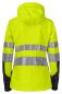 Preview: Softshell Damenjacke EN ISO20471 Klasse 3/2 Beschriftung refl. FEUERWEHR klein auf Brust