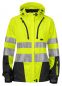 Preview: Softshell Damenjacke EN ISO20471 Klasse 3/2 Beschriftung refl. FEUERWEHR gross auf Rücken