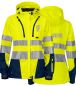 Preview: Softshell Damenjacke EN ISO20471 Klasse 3/2 Beschriftung refl. FEUERWEHR klein auf Brust und gross auf Rücken