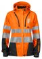 Preview: Softshell Damenjacke EN ISO20471 Klasse 3/2 Beschriftung refl. FEUERWEHR klein auf Brust