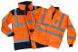 Preview: Warnschutz-Jacke 4 in 1 EN ISO 20471 Klasse 3 Beschriftung refl. FEUERWEHR klein auf Brust