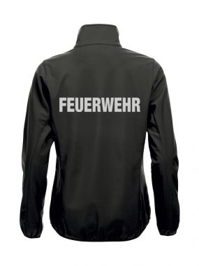 Softshell-Jacke Basic Ladies Beschriftung refl. FEUERWEHR gross auf Rücken