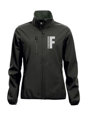 Softshell-Jacke Basic Ladies Beschriftung refl. FEUERWEHR klein auf Brust