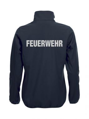 Softshell-Jacke Basic Ladies Beschriftung refl. FEUERWEHR gross auf Rücken