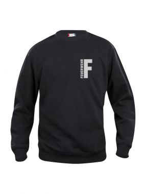 Sweat-Shirt Basic Beschriftung refl. FEUERWEHR klein auf Brust