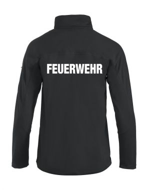Unisex-Sweatjacke Beschriftung weiss FEUERWEHR gross auf Rücken