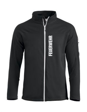 Unisex-Sweatjacke Beschriftung weiss FEUERWEHR klein quer auf Brust