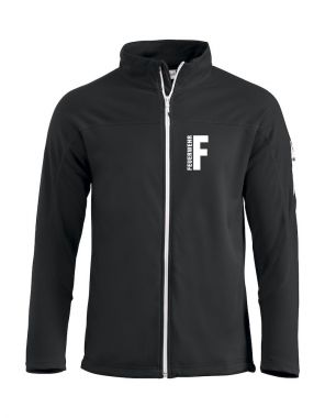 Unisex-Sweatjacke Beschriftung weiss FEUERWEHR klein auf Brust