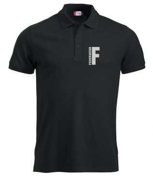 Polo-Shirt Manhattan Beschriftung refl. FEUERWEHR klein auf Brust