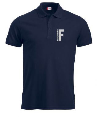 Polo-Shirt Manhattan Beschriftung refl. FEUERWEHR klein auf Brust