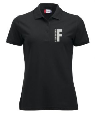 Polo-Shirt Manhattan Ladies Beschriftung refl. FEUERWEHR klein auf Brust