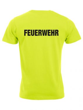 T-Shirt New-Classic T Beschriftung schwarz FEUERWEHR gross auf Rücken